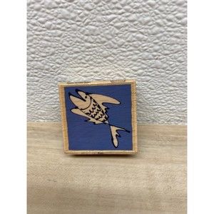 Village Arts Ellen Venner Fish Rubber Stamp